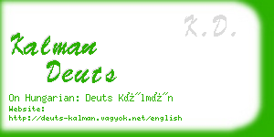 kalman deuts business card